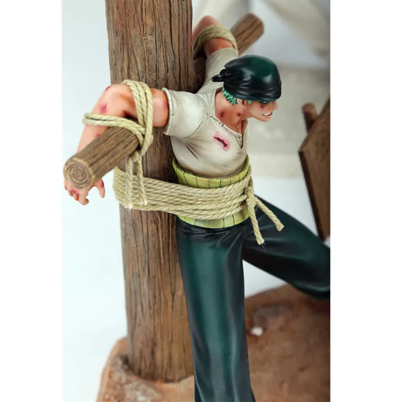 35 см цельный крест Roronoa Zoro GK дебютный Ver статуя смолы фигурка для украшения рабочего стола X83