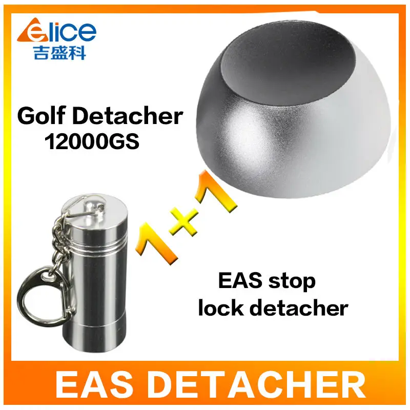 

(shipping to US)12000GS EAS System Tag Remover Super Magnet Golf Detacher For Supermarket Clothes store+ 1PC stop lock detacher