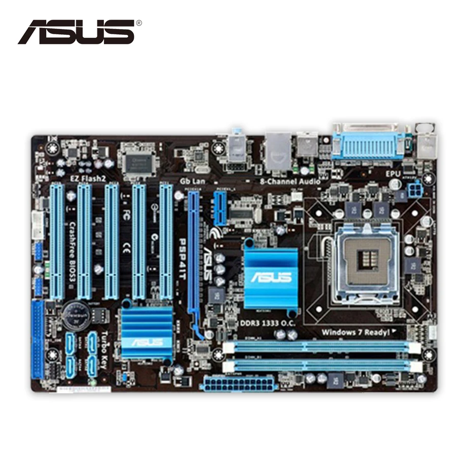 Original Used Asus P5P41T Desktop Motherboard G41 Socket LGA 775 DDR3 8G SATA2 USB2.0 ATX 100% Fully Test original used asus p5kpl desktop motherboard g31 socket lga 775 ddr2 sata2 atx 100% fully test