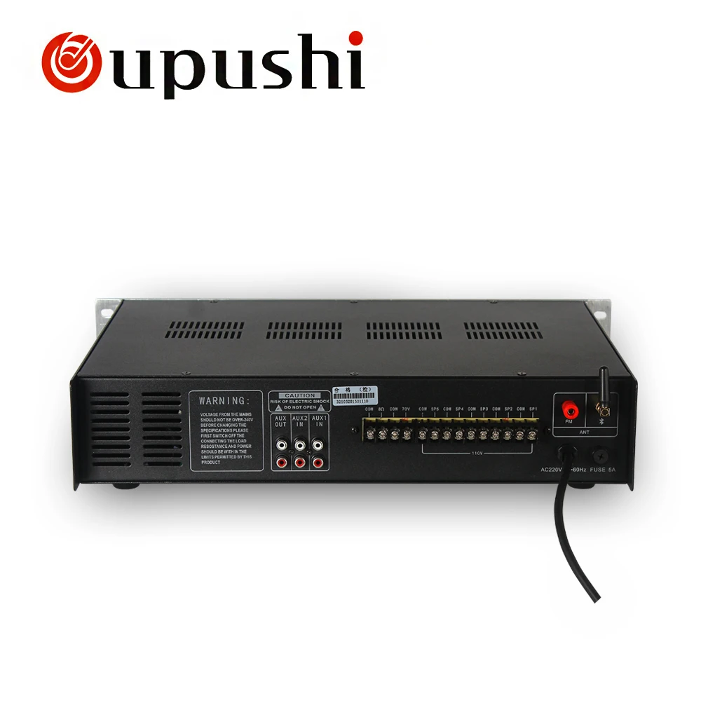 OUPUSHI H 120U 5 зонный усилитель pa oupushi usb fm радио 120 Вт bluetooth цифровой усилитель|digital