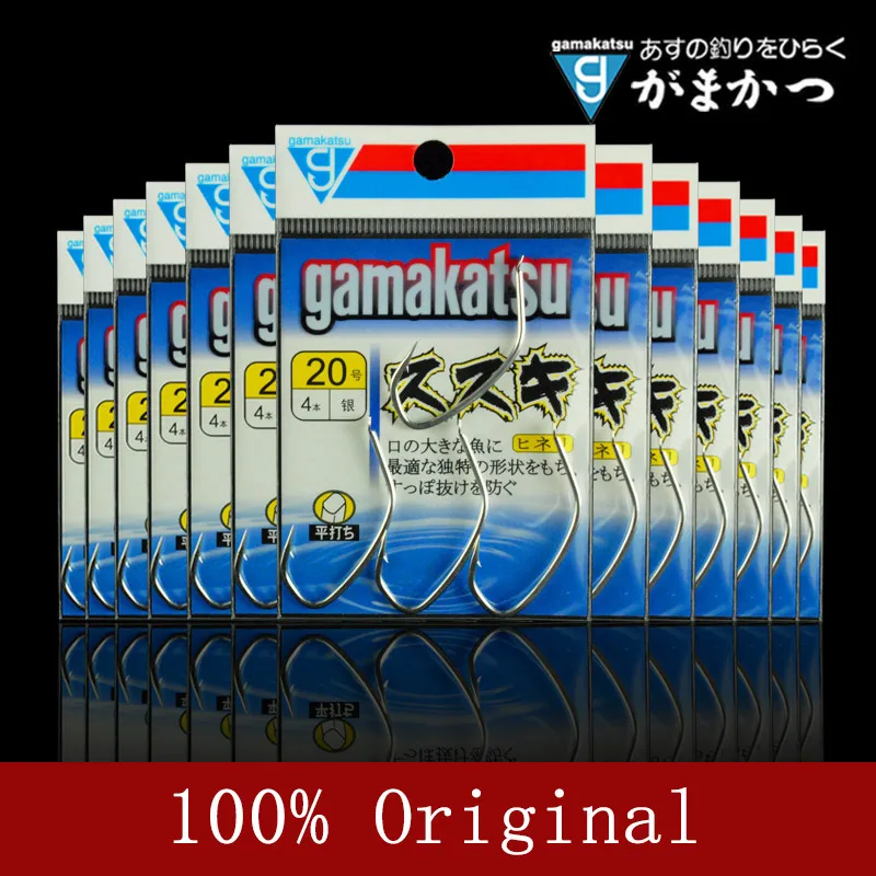 Japan-Gamakatsu-CISZ0-fishing-hooks-with-Barbed-design-Perch-hooks-silver-color-different-size-15-20