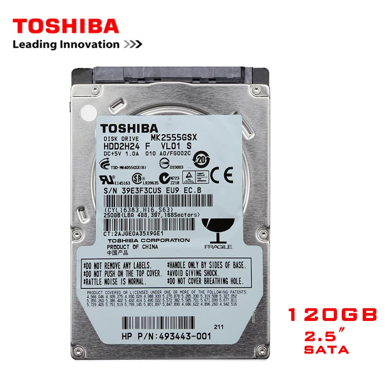 Цена Бренд TOSHIBA 120 ГБ 2,5