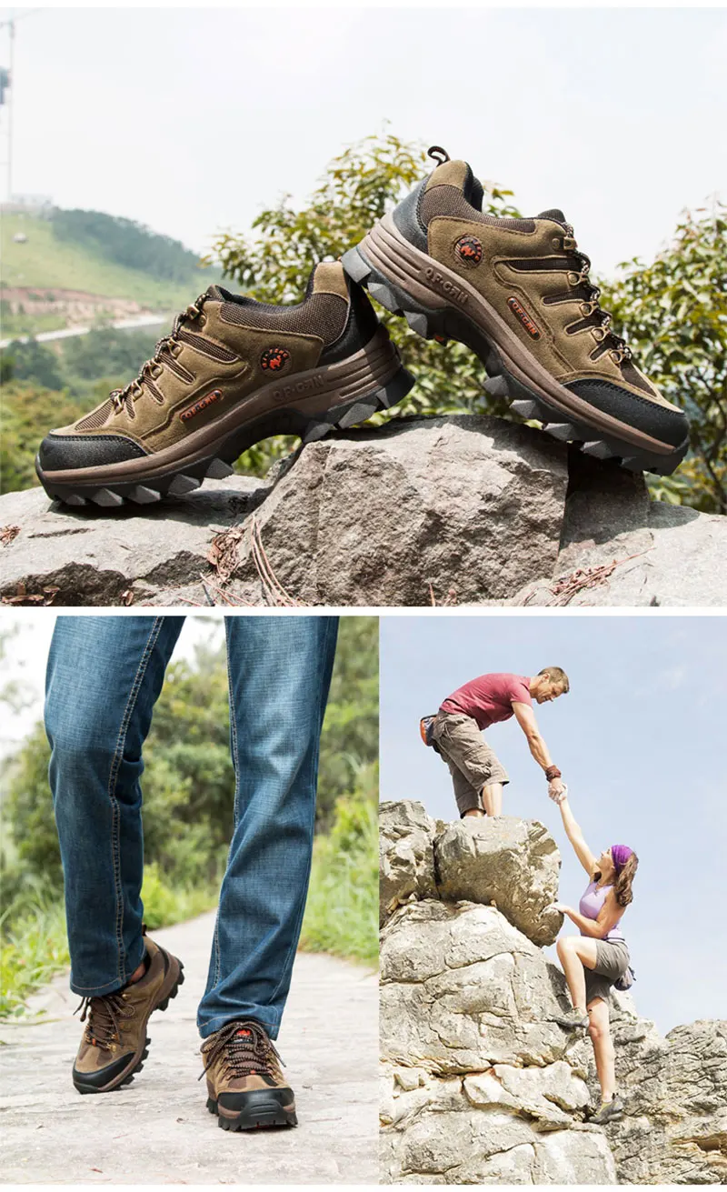 Мужская и Женская водонепроницаемая походная обувь, обувь для альпинизма, пара уличных треккинговых ботинок, Мужские дышащие походные охотничьи ботинки