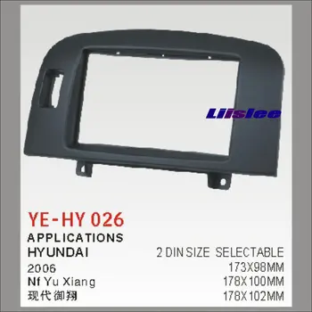 

Double 2 DIN Dash Mount Kit For Hyundai Nf Yu Xiang 2006 Adapter Bezel Facia Audio Front Surround Frame ABS Panel Board