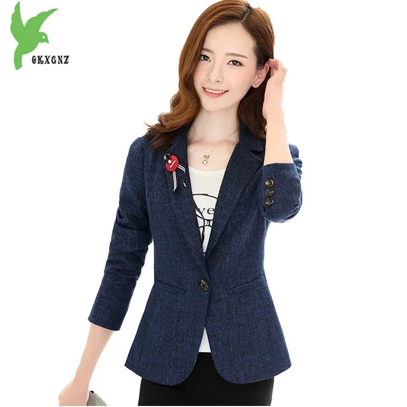 

2018 Spring Women Small Blazer Short jacket 2018 fashion Casual tops blazer feminino jaqueta vadim Slim Blazer coat OKXGNZ 1684