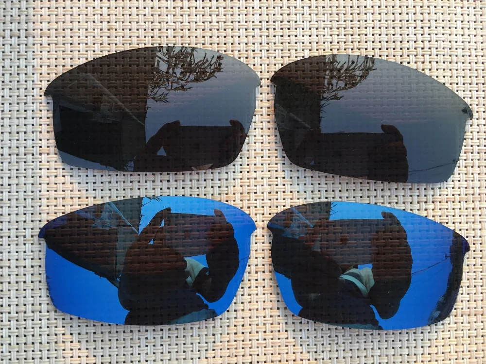 2Pairs black & navy blue Polarized Replacement Lenses lens for