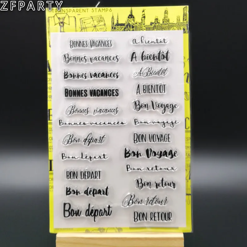 Zfparty Frase Cercanas Transparente Sello De Silicona Transparente Sello Diy Scrapbooking Foto Tarjeta Decorativa Para Album Haciendo Sellos Aliexpress