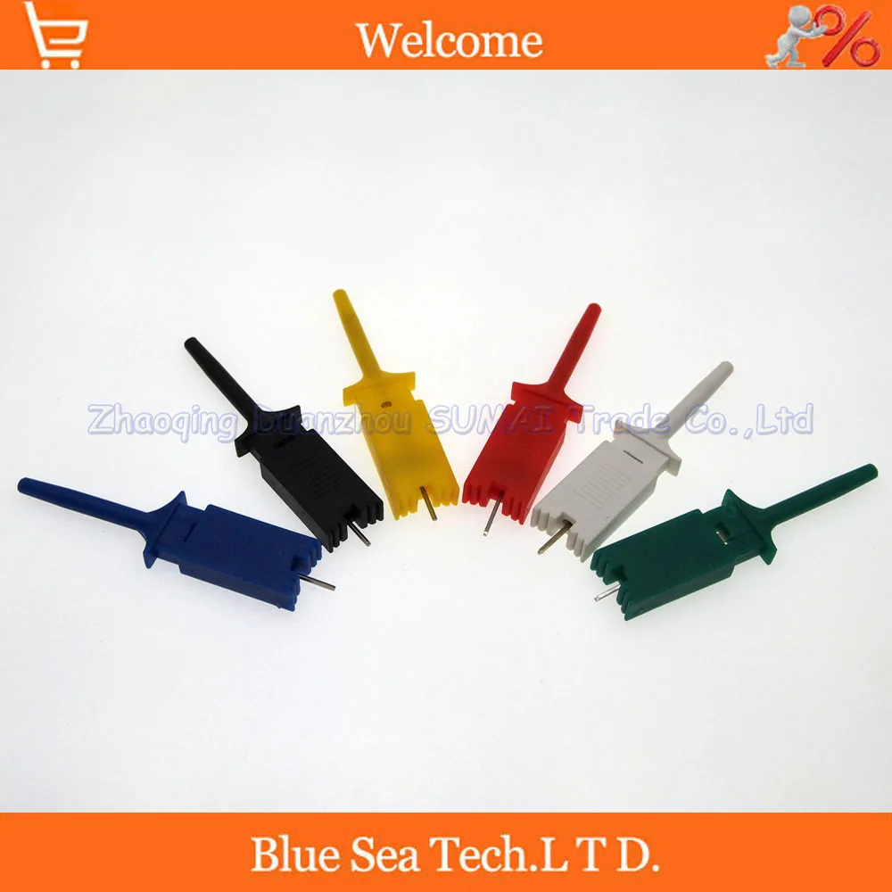 

200pcs Test hook clip,Grabber SMD IC Test Probe Hook for Multimeter,Logic analyzer test clips with Pin