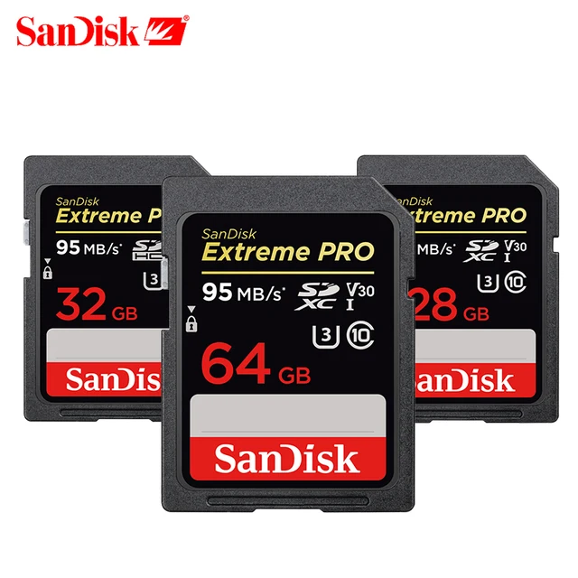 Best Offers SanDisk Extreme Pro SD Card 32G 64G 128G 256G SDHC SDXC UHS-I Class 10 95M/S Memory Card Support V30 4K for Digital Camera Best Offers SanDisk Extreme Pro SD Card 32G 64G 128G 256G SDHC SDXC UHS-I Class 10 95M/S Memory Card Support V30 4K for Digital Camera