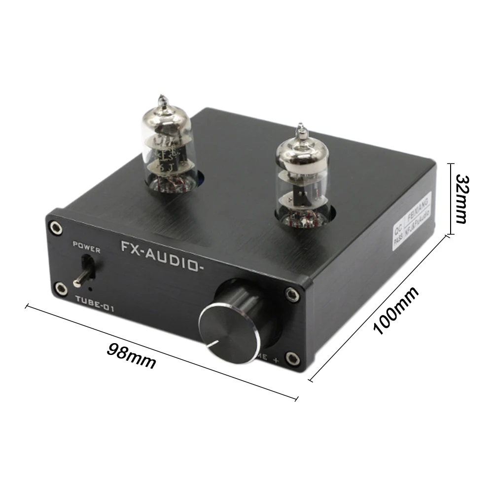 FX Audio TUBE 01 Bile Preamp ламповый усилитель Buffer 6J1 Mini Hi Fi с вилкой питания DC12V 1A|Усилители