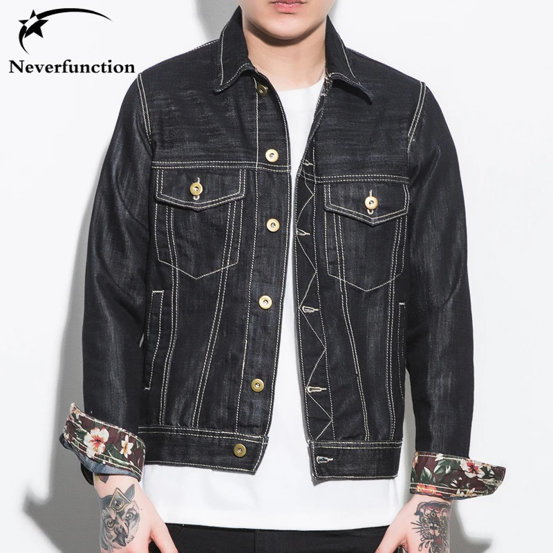 2017 spring Hip Hop New Denim Jacket Streetwear fashion Men Retro Brand