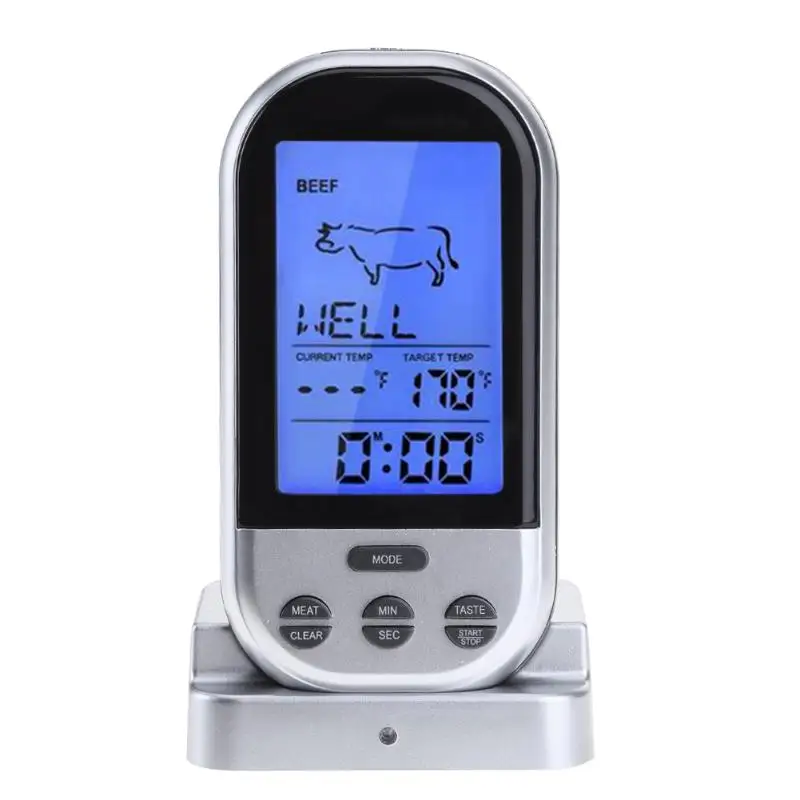 

Digital Wireless Meat Food Temperature Gauge Barbecue LCD Kitchen Cooking Tools Household Probe BBQ Cooking Heat Indicator