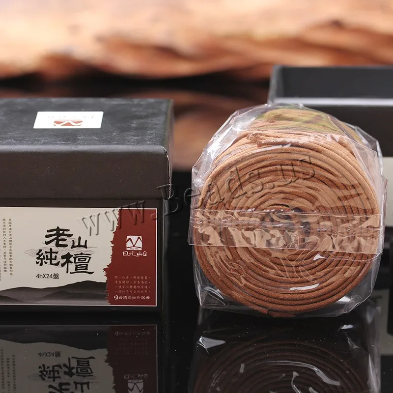 

48 Coils Natural Sandalwood Coil Incense Mosquito Repellent Agarwood Wormwood Coils Incense Aromatic Fragrant Perfume Spices