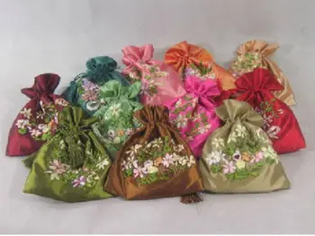 

WHOLESALE 10PC CHINESE HANDMADE Silk BAGS POUCHS WALLET