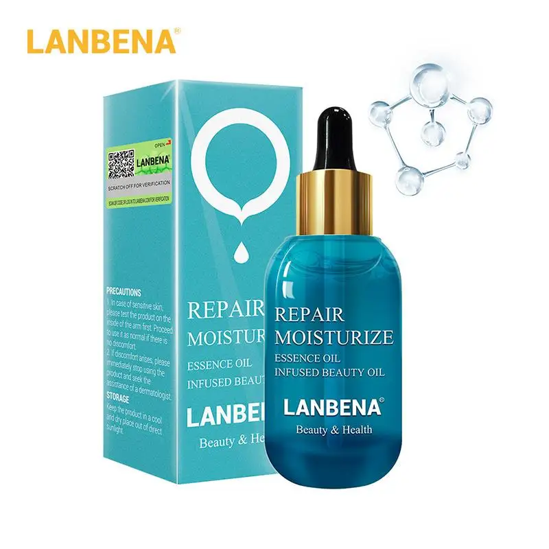 

LANBENA Repair Moisture Essential Oil Nourishing Water And Oil Balanced Repair Dull Rough Smooth Skin Anti Aging Women Care 15ml