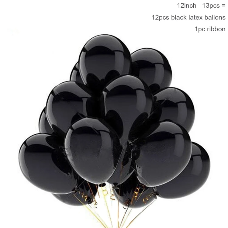 Йориу золотые черные воздушные шары набор латексные конфетти для воздушного шара День Рождения украшения взрослых балоны свадьба с днем рождения воздушный шар - Цвет: Balloons Set 5
