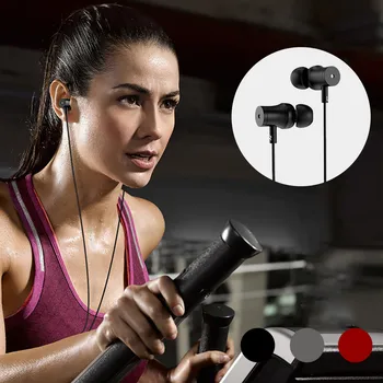 

Earphones In ear 3.5mm Stereo Microphone Headset Bass Earbuds