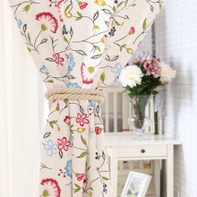 Пасторальный стиль шторы, романтический цветочный узор, гостиная спальня эркер использовать