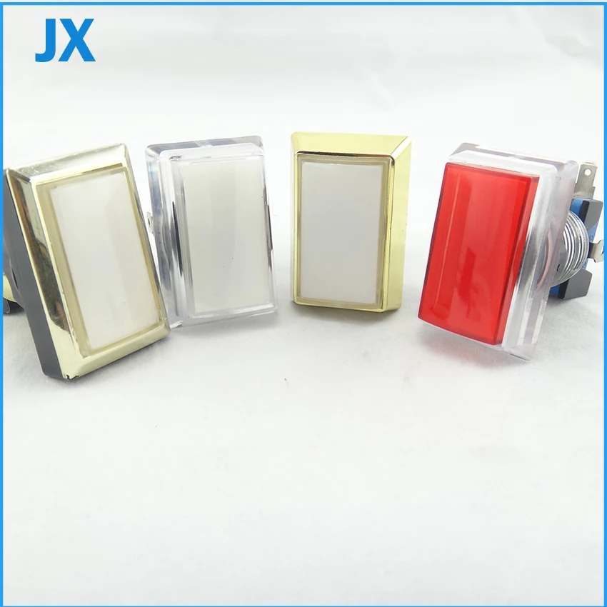 

50*33mm Gaminator Push Button Illuminated Rectangle Push Button Slot Game Machine Button 8 coclors