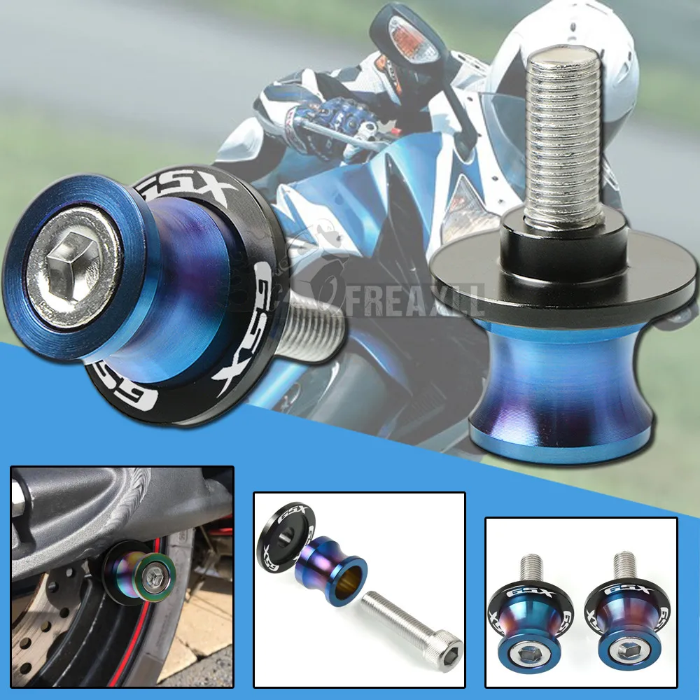 

Swingarm Spools Slider Stands Screws Swingarm Cover Motorcycles Paddock Motorbike For Suzuki GSX 1300bk B-King 1300R Hayabusa