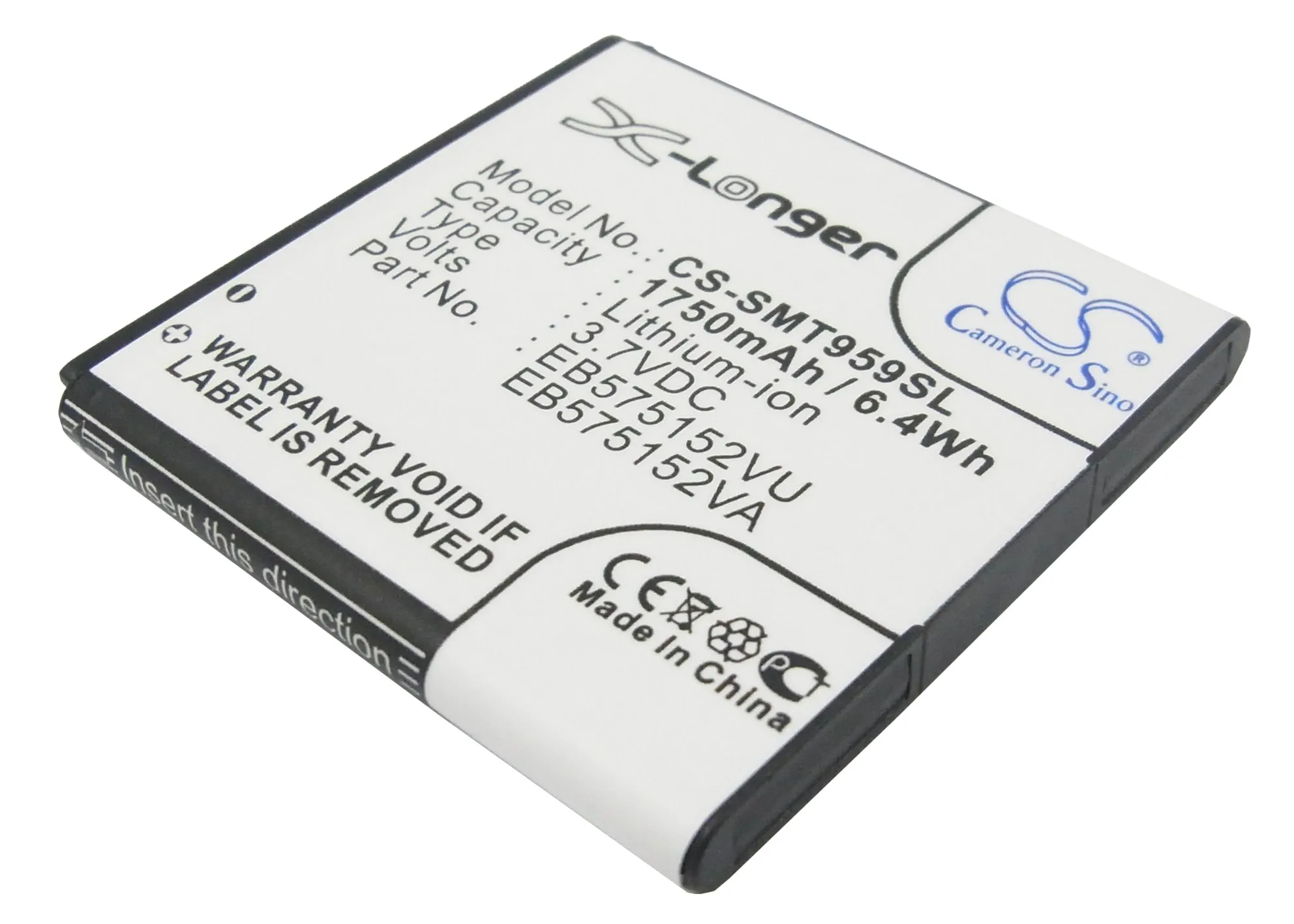 Высококачественный аккумулятор Cameron Sino на 1750 мА · ч для T Mobile Galaxy S 4G II SGH T959V T959W