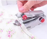 Buy Portable Mini Manual Sewing Machine - Handy Needlework Tool for Simple Sewing Tasks | Available in Red, Blue, and White - Image 4