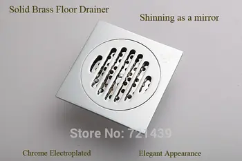 

Free shipping solid brass automatic sealed floor drain anti-odor drain deodorization ground drainer odor-proof drain FD007