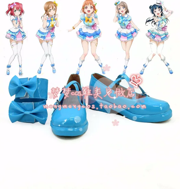 Lovelive!Sunshine!! Takami Chika Cosplay Shoes Boots Custom Made Lovelive!Sunshine!! Takami Chika Cosplay Shoes Boots Custom Made