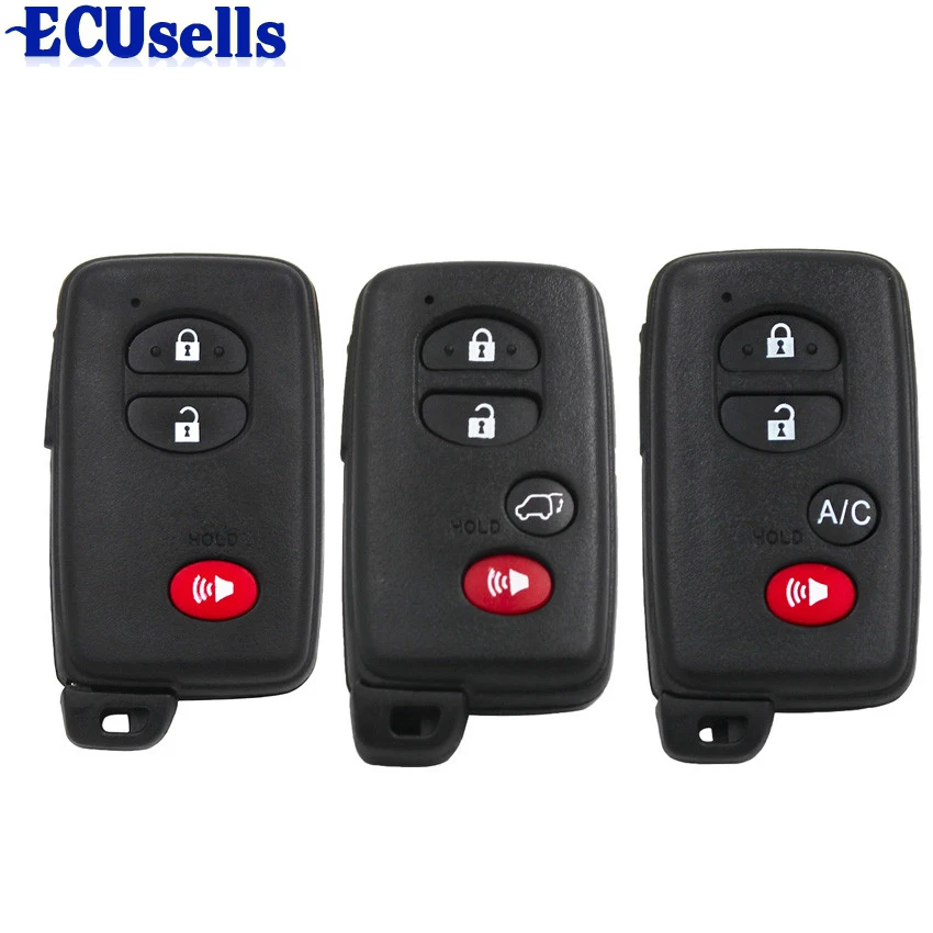 

2+1 Button 3+1 Button 4 Button Replacement Smart Remote Key Shell Case Fob for Toyota 4Runner Land cruiser Prius