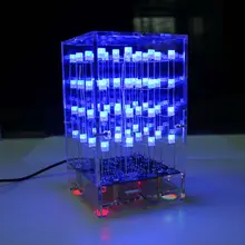 Cube 4*4*4 светодиодный Набор кубиков паяльные наборы электронные diy