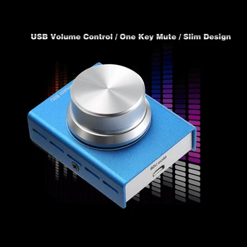 

USB Volume Control Computer Speaker Audio Volume Controller Adjuster with One Key Mute Function for pc computer speakers