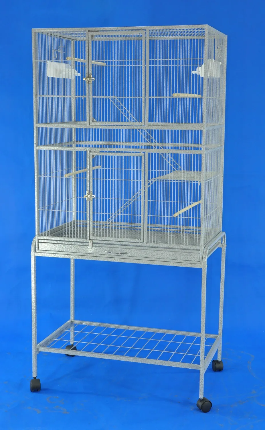 8572 5 De Réductiongrande Cage à Oiseaux De Haute Qualité Nichant Cage à Pigeons Cage à Perroquet Pour Perruche Volière Canari Avec Roues 162cm