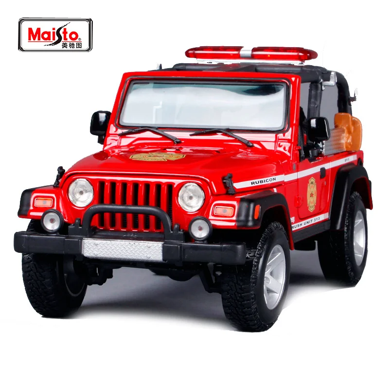 

Maisto 1:18 JEEP Wrangler Rubicon (BRUSH FIRE UNIT) SUV Car Diecast Model Car Toy New In Box Free Shipping 36155