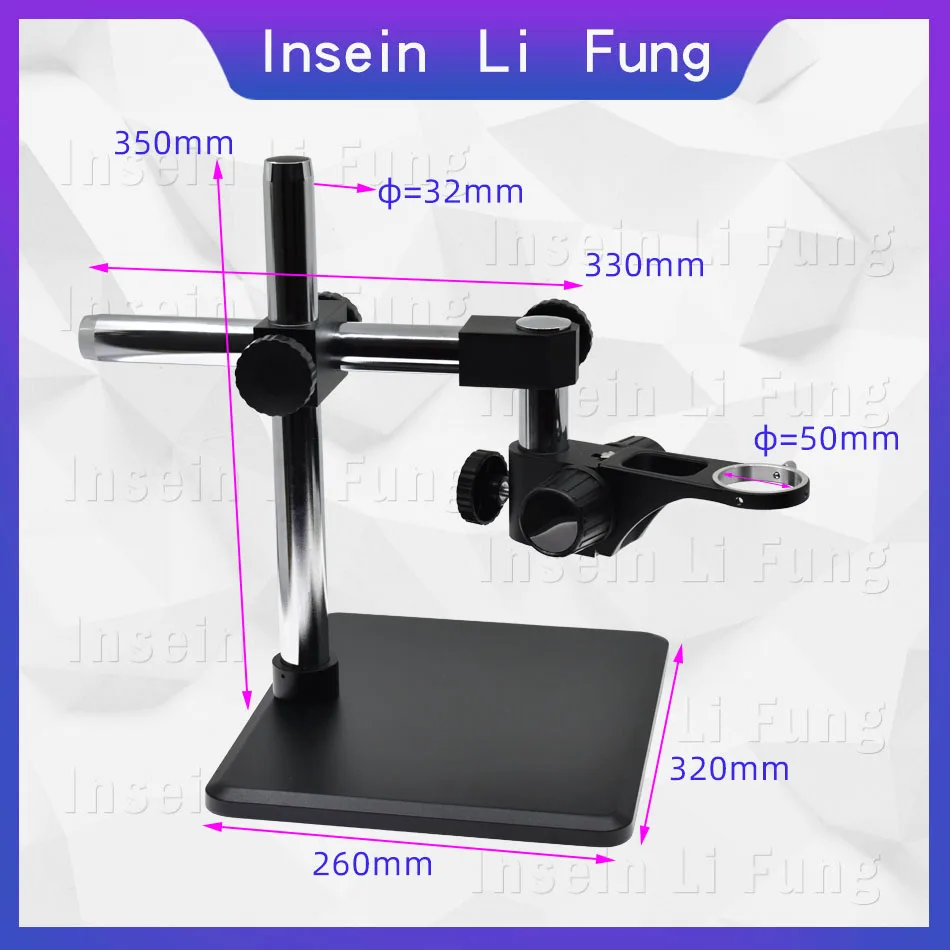 Промышленный видео микроскоп Универсальный кронштейн диаметр отверстия 32 мм 360 ° свободный вращающийся кронштейн для монокулярного стерео микроскопа