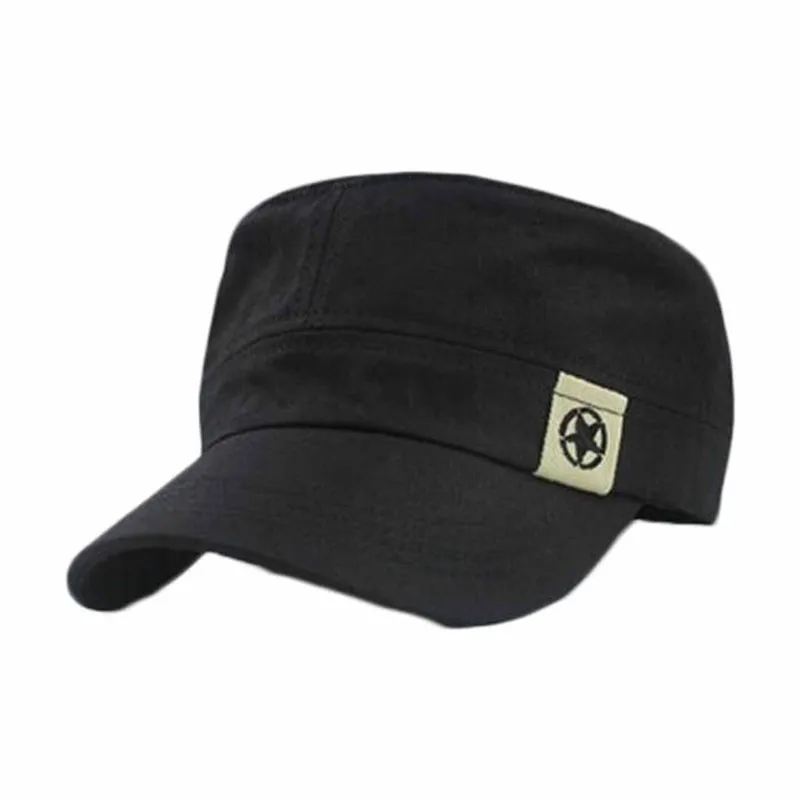 

Bonnet Femme Fashion Unisex Flat Roof Hat Cadet Patrol Bush Hat Baseball Field Baseball Cap