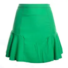 2XL элегантный стиль мини юбка женщины Труба Русалка Юбка Skort Летняя мода Краткая бежевый высокой талией зеленый синий короткая юбка