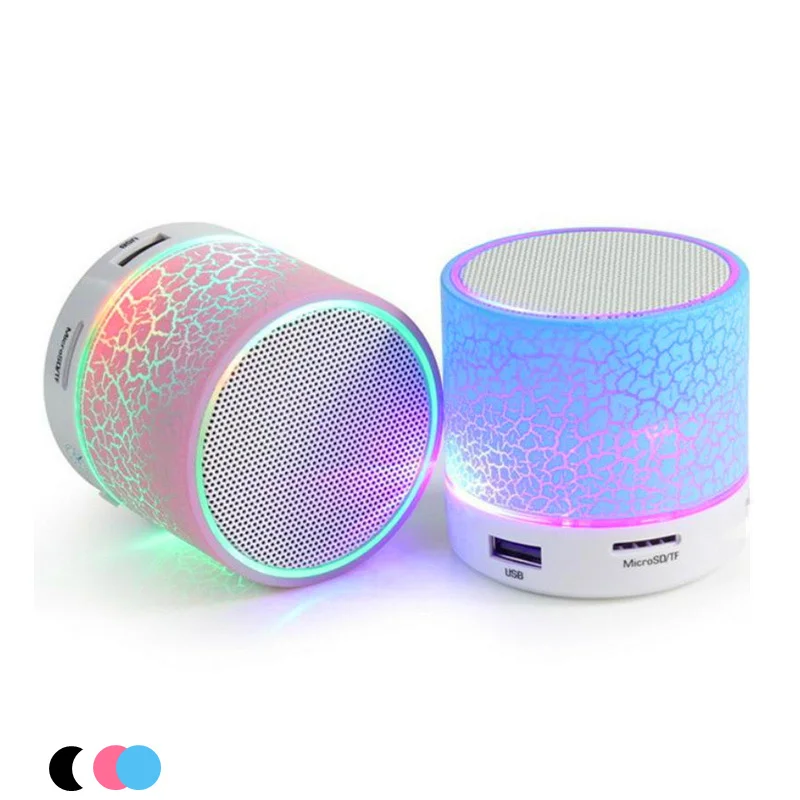 

LED Portable Speaker SD TF Card FM Radio Phone Call Mini Bluetooth Rechargeable Sound Column Small USB Flash Driver Music Player