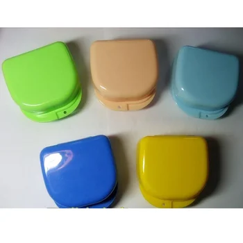 

10 Pcs Denture Box Container Orthodontic Retainer False Teeth Protective Dental Case Dental Supply