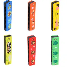 Детская деревянная гармоника, 16 отверстий, забавный креативный игрушечный музыкальный инструмент для раннего обучения, привлекательная развивающая игрушка, Новинка