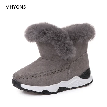 

MHYONS 2018 New Winter Baby Girls Shoes Kids New Fashion Snow Boots Warm Cotton Thick Cotton Shoes Children Comfortable Boots
