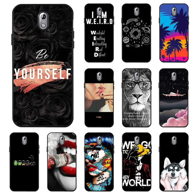 

Ojeleye Fashion Black Silicon Case For Nokia 3.1 Cases Anti-knock Phone Cover For Nokia 3 2018 TA-1063 Covers