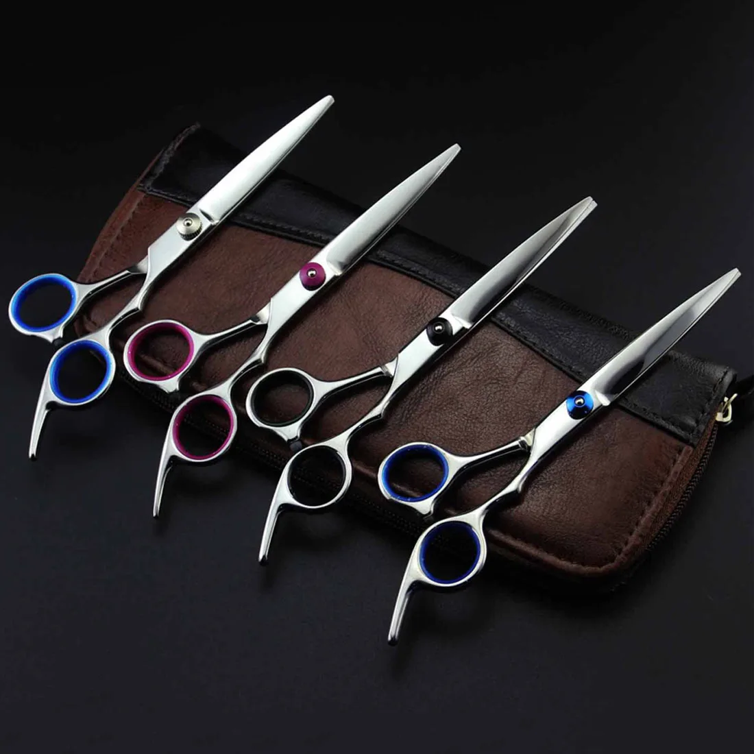 Профессиональные Парикмахерские ножницы для парикмахерских ножницы для салонов филировочные ножницы парикмахерские инструменты 6,0 дюймов 4cr ножницы для стрижки волос
