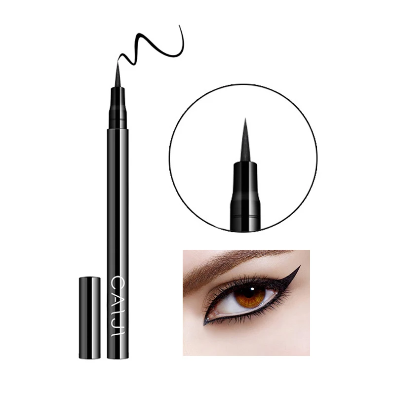 

New Brand Black Color Waterproof Eyeliner Pencil Profissional Cat Style Long Lasting Liquid Eye Liner Pen Makeup Cosmetic Kit