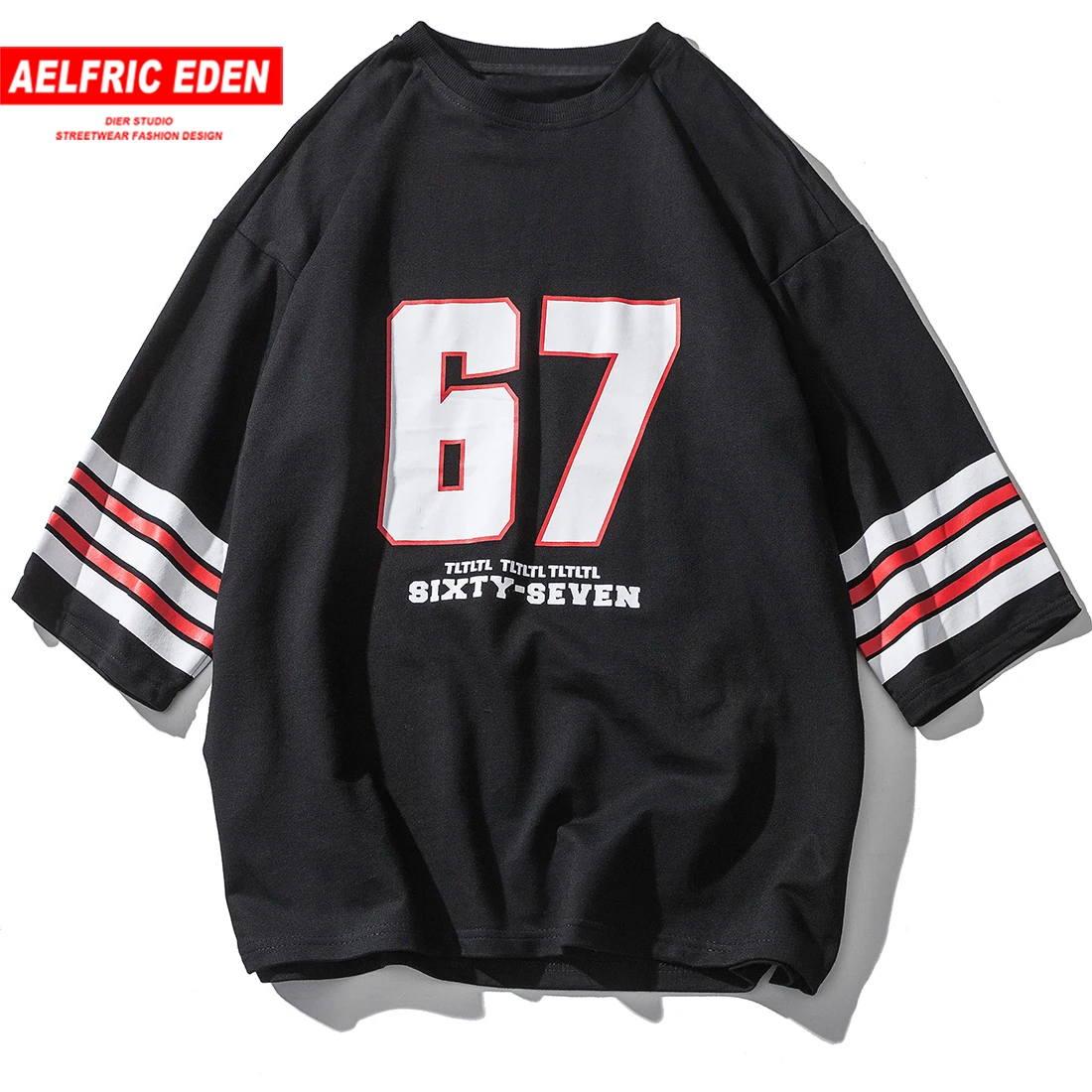 

Aelfric Eden 67 Letter Printed Fashion T-shirts Men 2019 Summer New Arrival Short Sleeve Harajuku Streetwear Casual Tops Tees
