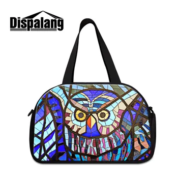 

Dispalagn Owl Large Capacity Men Travel Bags Women Weekend Travel Duffle Tote Bags Crossbody Bag With independent Shoes Pocket