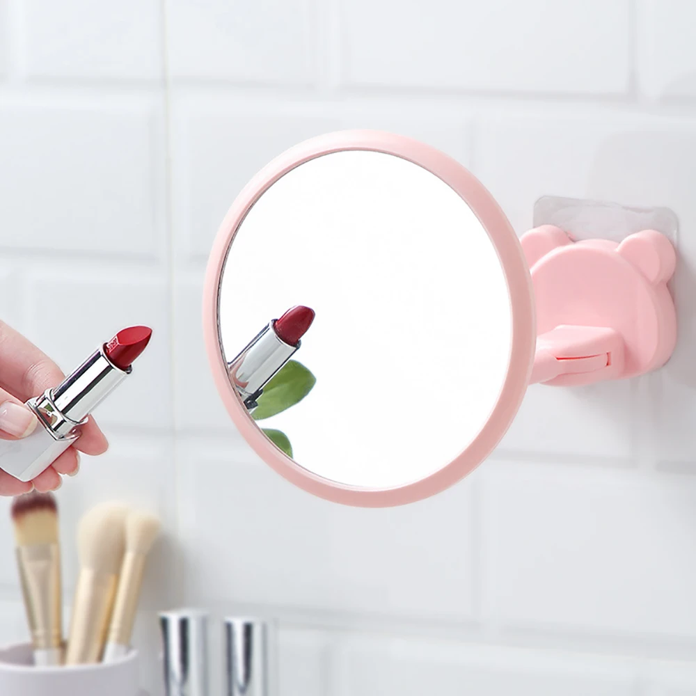 Безсверлильное зеркало для ванной комнаты, регулируемое гибкое зеркало для макияжа, самоклеющееся туалетное зеркало, складное зеркало для макияжа, аксессуары для ванной