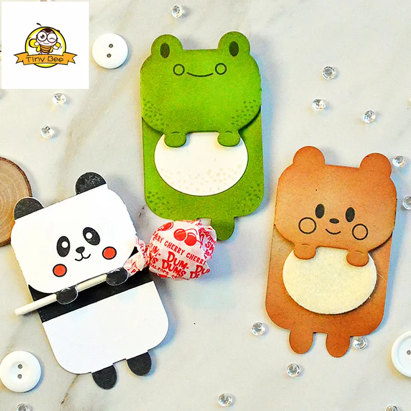 

Lovely PANDA BEAR Tag Die Metal Cutting Dies Stencils For DIY Scrapbooking Embossing Paper Knife Mould Die Cuts Photo Album