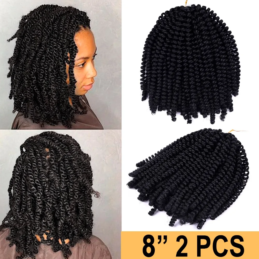 Silike 8 inch Crochet Braids Ombre Spring Twist Hair Kanekalon Synthetic Hair Extensions Braids Kinky Curly Twists 110g/pack Silike 8 inch Crochet Braids Ombre Spring Twist Hair Kanekalon Synthetic Hair Extensions Braids Kinky Curly Twists 110g/pack