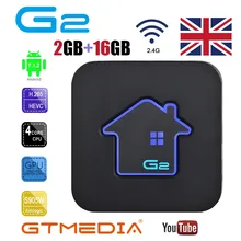 GTMEDIA G2 S905W Android 7,1 Smart Box Media Player DRM Widevine L1 Италия Германия Великобритания IP ТВ netflix Встроенный Wi-Fi 4 K 2 K HD tv Box