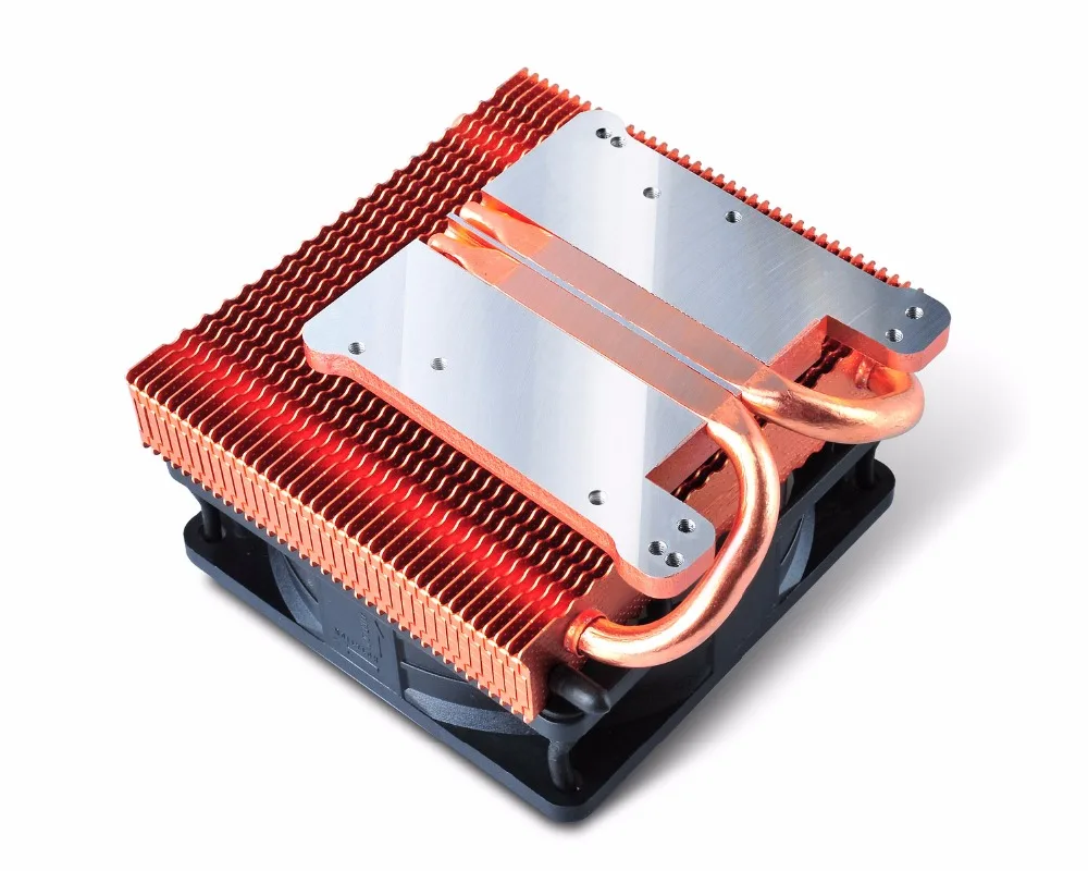 PCcooler K80 80 мм вентилятор 2 heatpipe Графический кулер, Видеокарта кулер охлаждения VGA 8 см вентилятор GPU радиатор